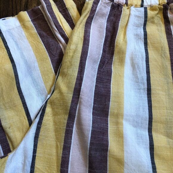 New Anthro Seafolly Talia Striped Cropped Pants - Picture 6 of 6